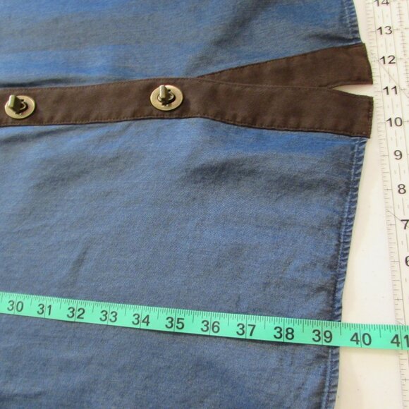 Soft Surroundings Icons Urbina Denim Dress Coat Size Medium - Picture 16 of 16